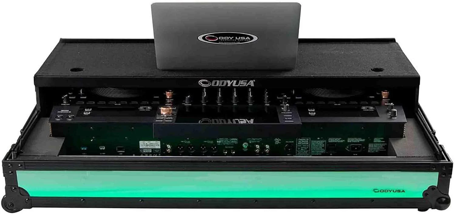 Odyssey FFXOPUSQUADCW1 Pioneer DJ OPUS-QUAD Flight Case with Gliding Laptop Platform and Wheels - Image 2