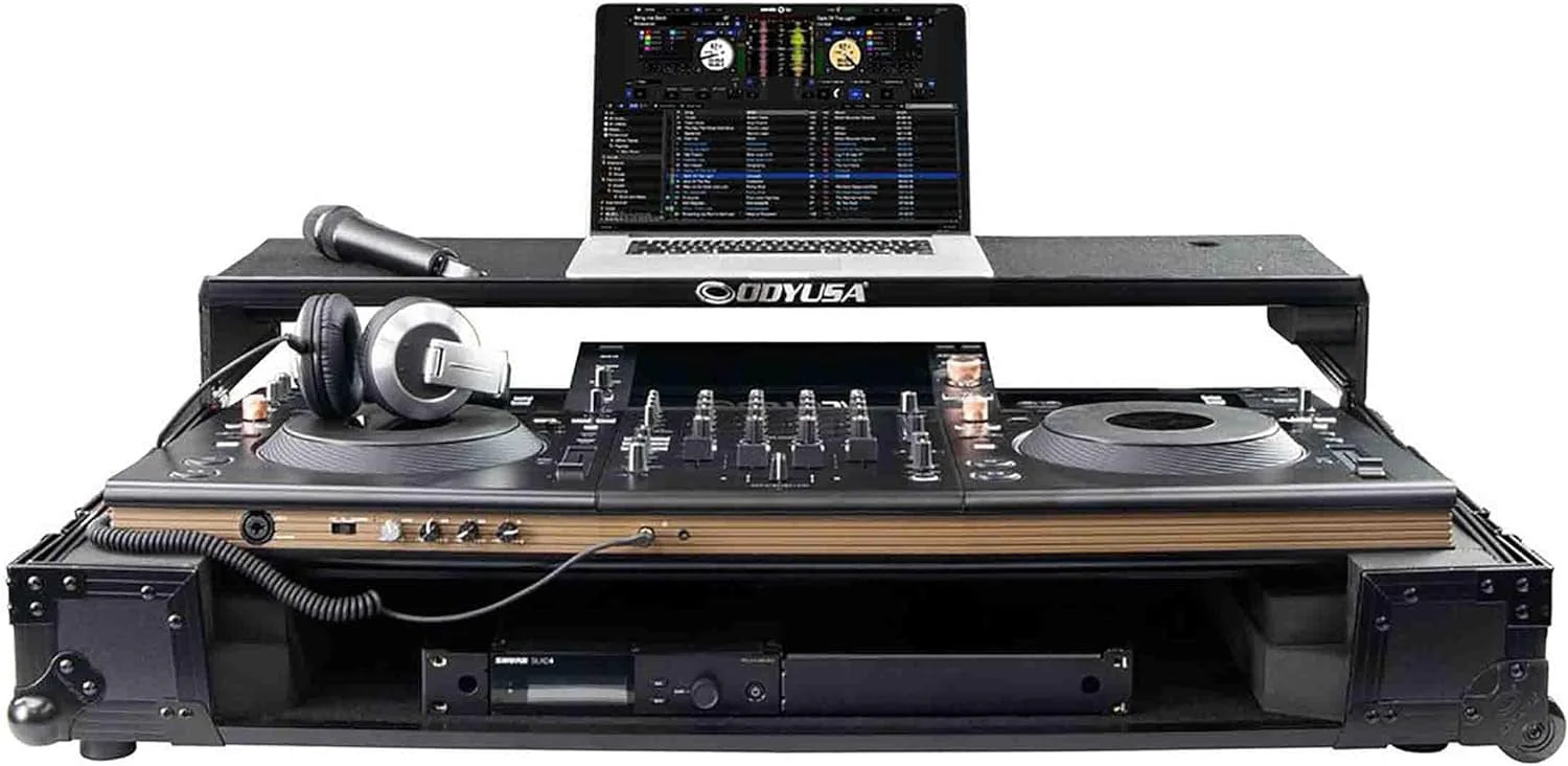 Odyssey FFXOPUSQUADCW1 Pioneer DJ OPUS-QUAD Flight Case with Gliding Laptop Platform and Wheels - Image 3