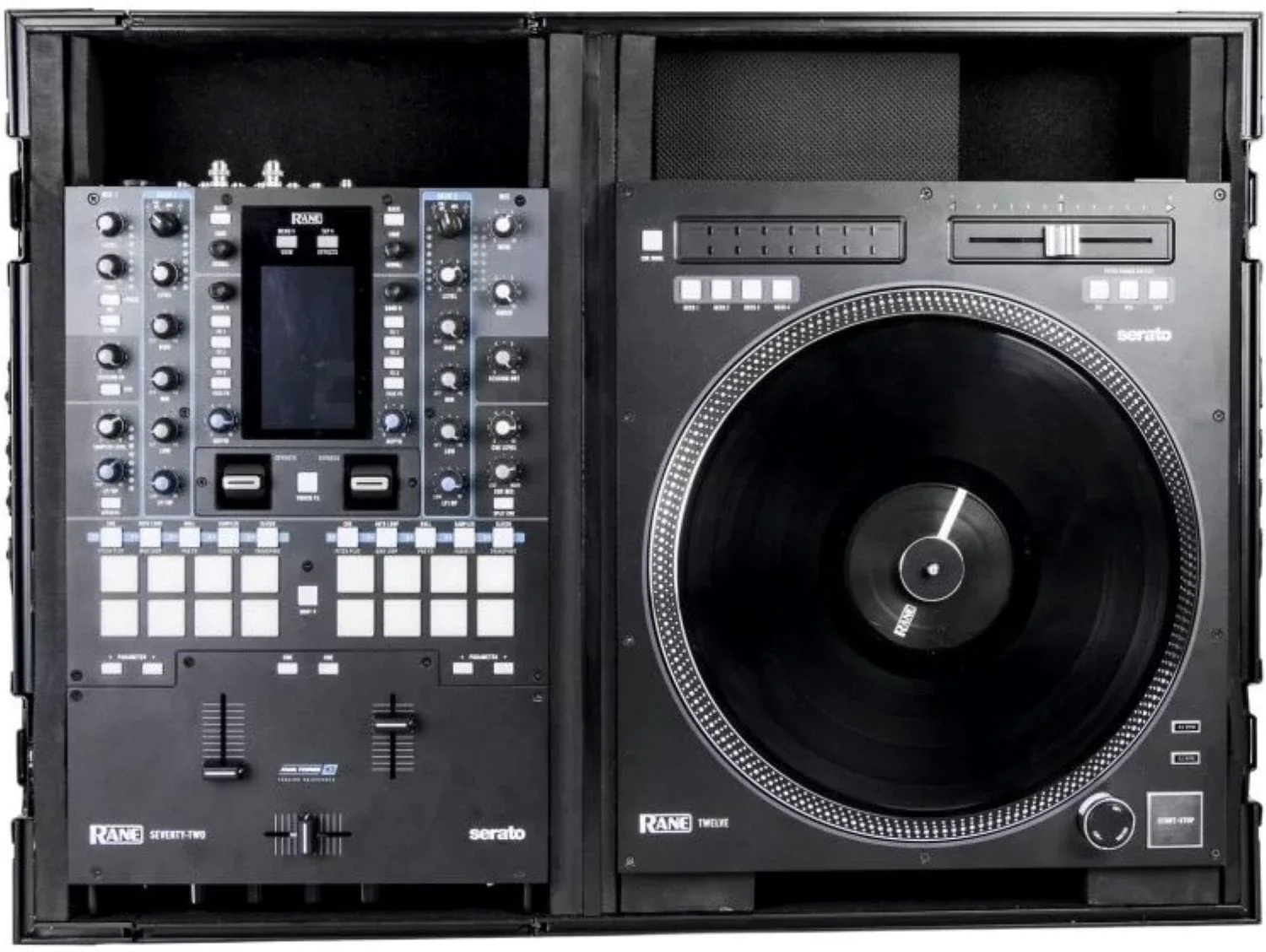 Odyssey FZ1RA1272WBL Black Reversible Rane Twelve and Seventy / Seventy-Two Battle Coffin Case - Image 12
