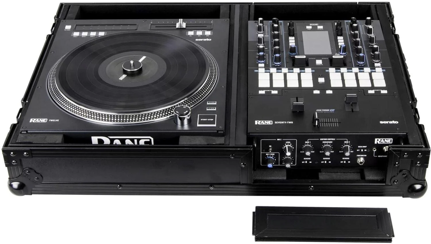 Odyssey FZ1RA1272WBL Black Reversible Rane Twelve and Seventy / Seventy-Two Battle Coffin Case - Image 2
