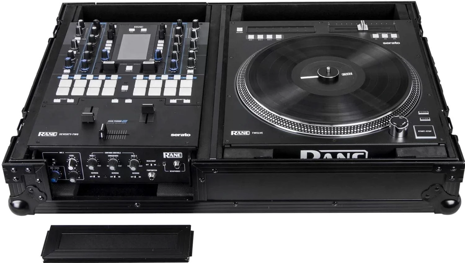 Odyssey FZ1RA1272WBL Black Reversible Rane Twelve and Seventy / Seventy-Two Battle Coffin Case - Image 9