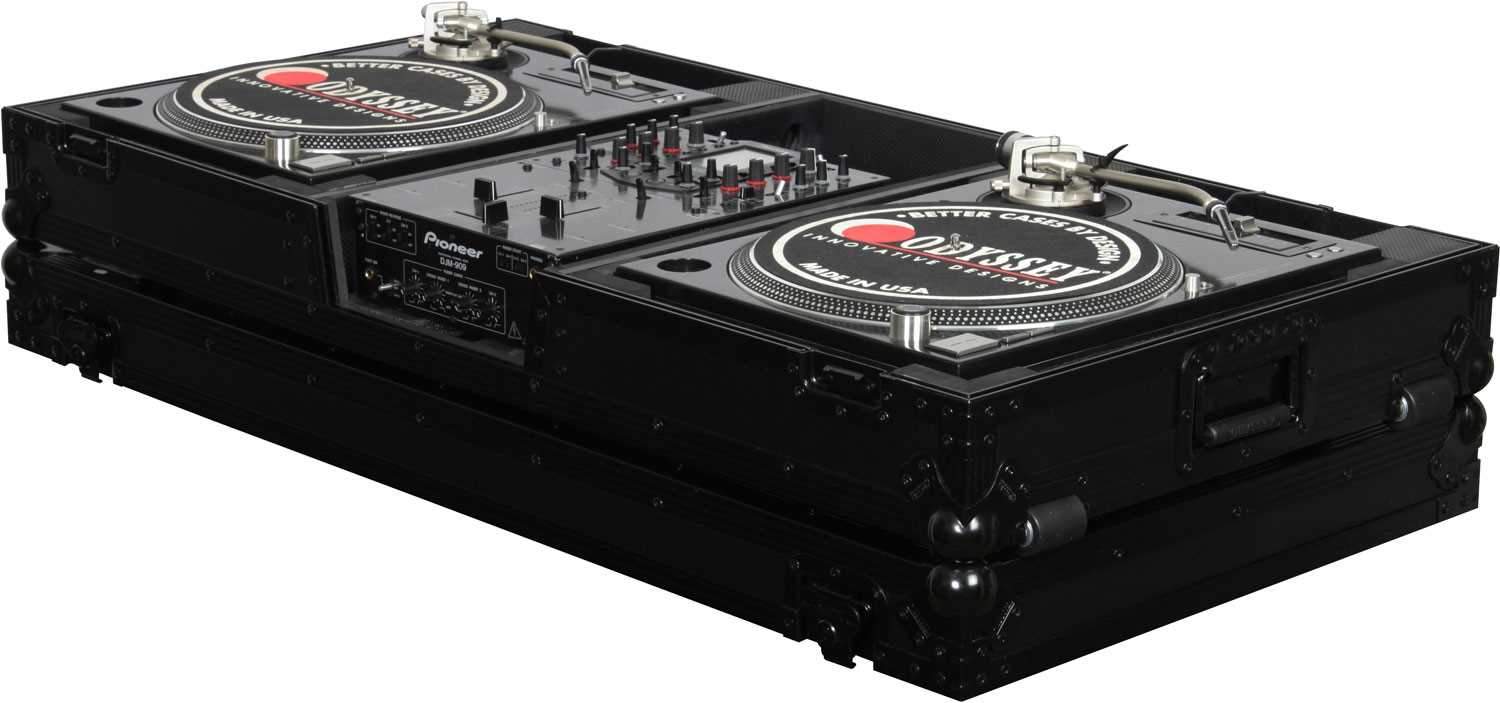 Odyssey FZBM10W-BL Black DJ Coffin Case for 10" Mixer & Turntables