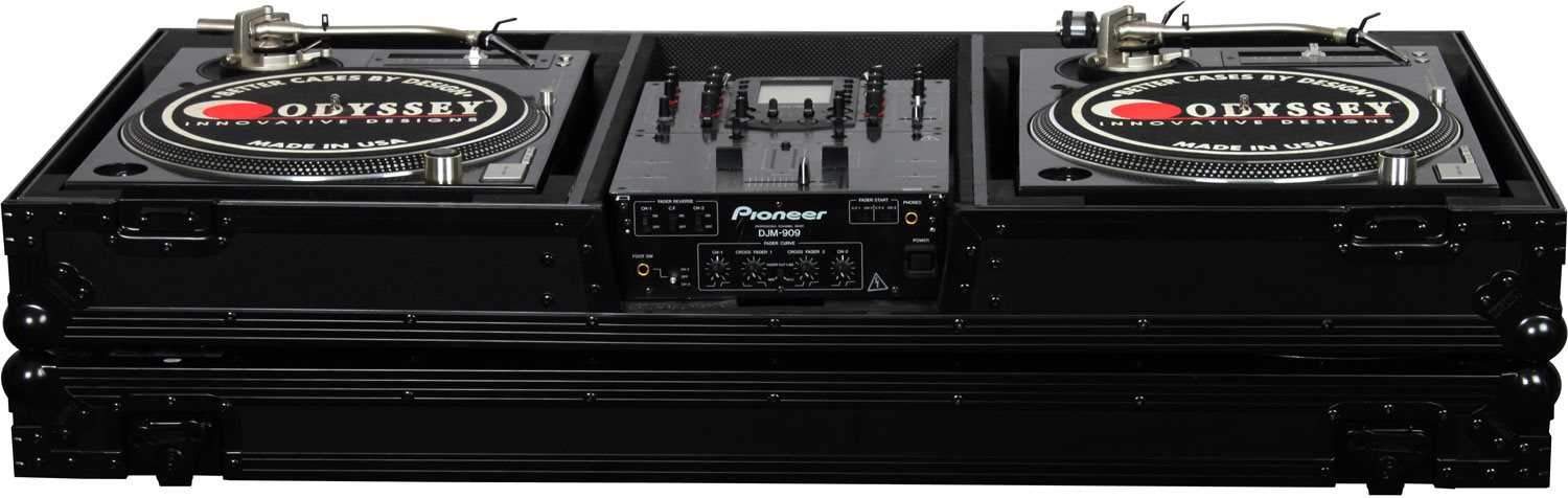 Odyssey FZBM10W-BL Black DJ Coffin Case for 10" Mixer & Turntables - Image 3