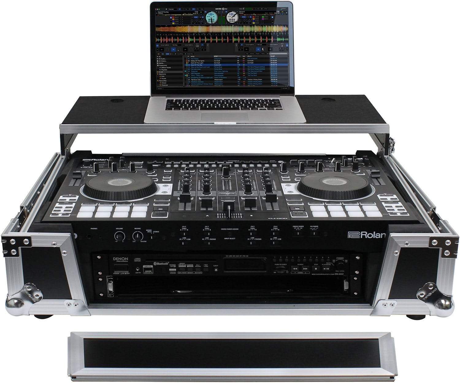 Odyssey FZGSDJ808W2 Glide Case for Roland DJ-808 with 2U Rack - Image 2