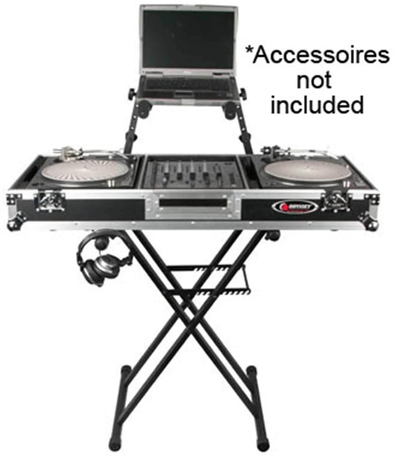 Odyssey LTBXS2 Heavy Duty Dual Tier DJ X-Stand - Image 5