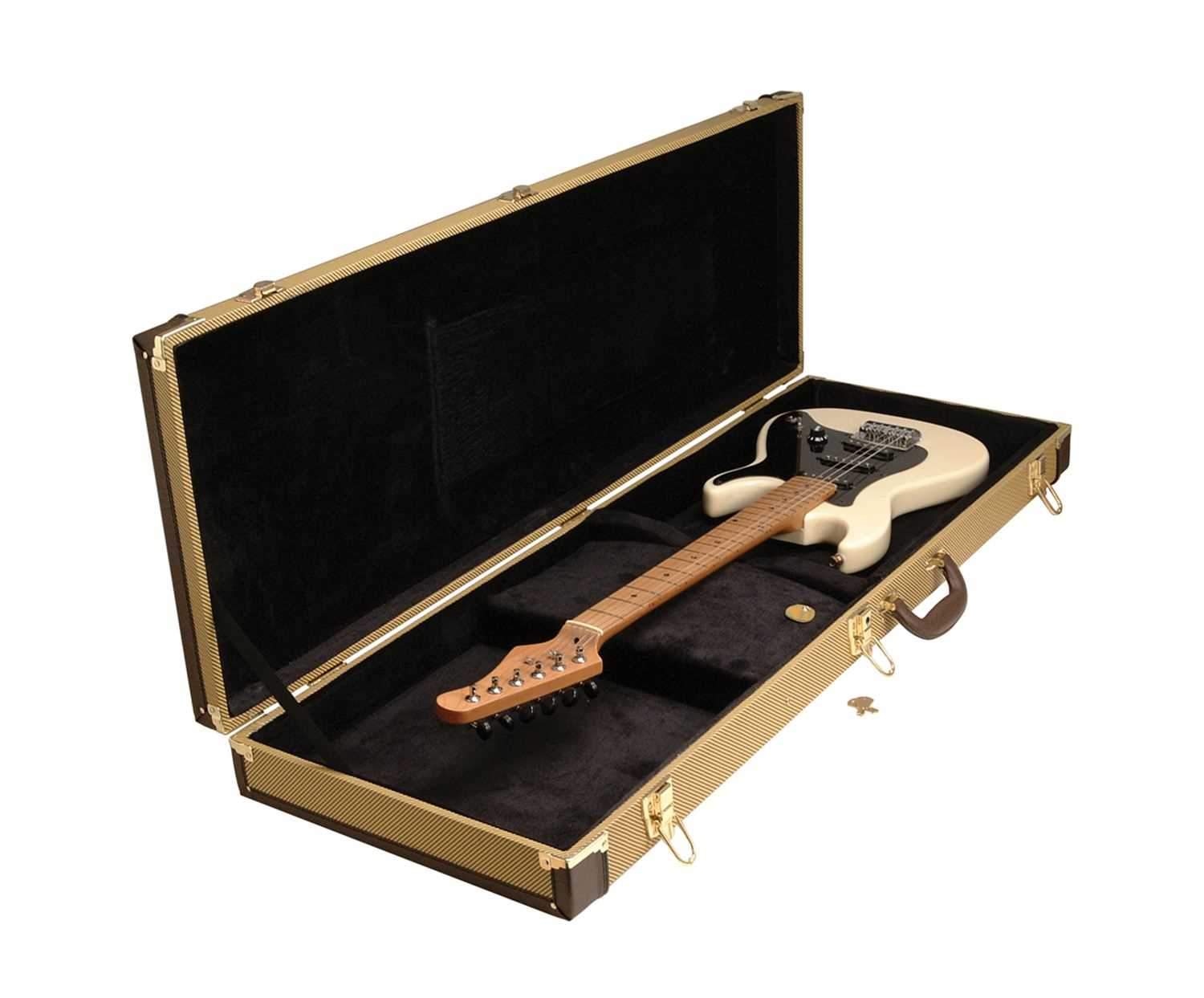 On Stage GCE6000T Dlx Tweed Electric Guitar Case - Image 3