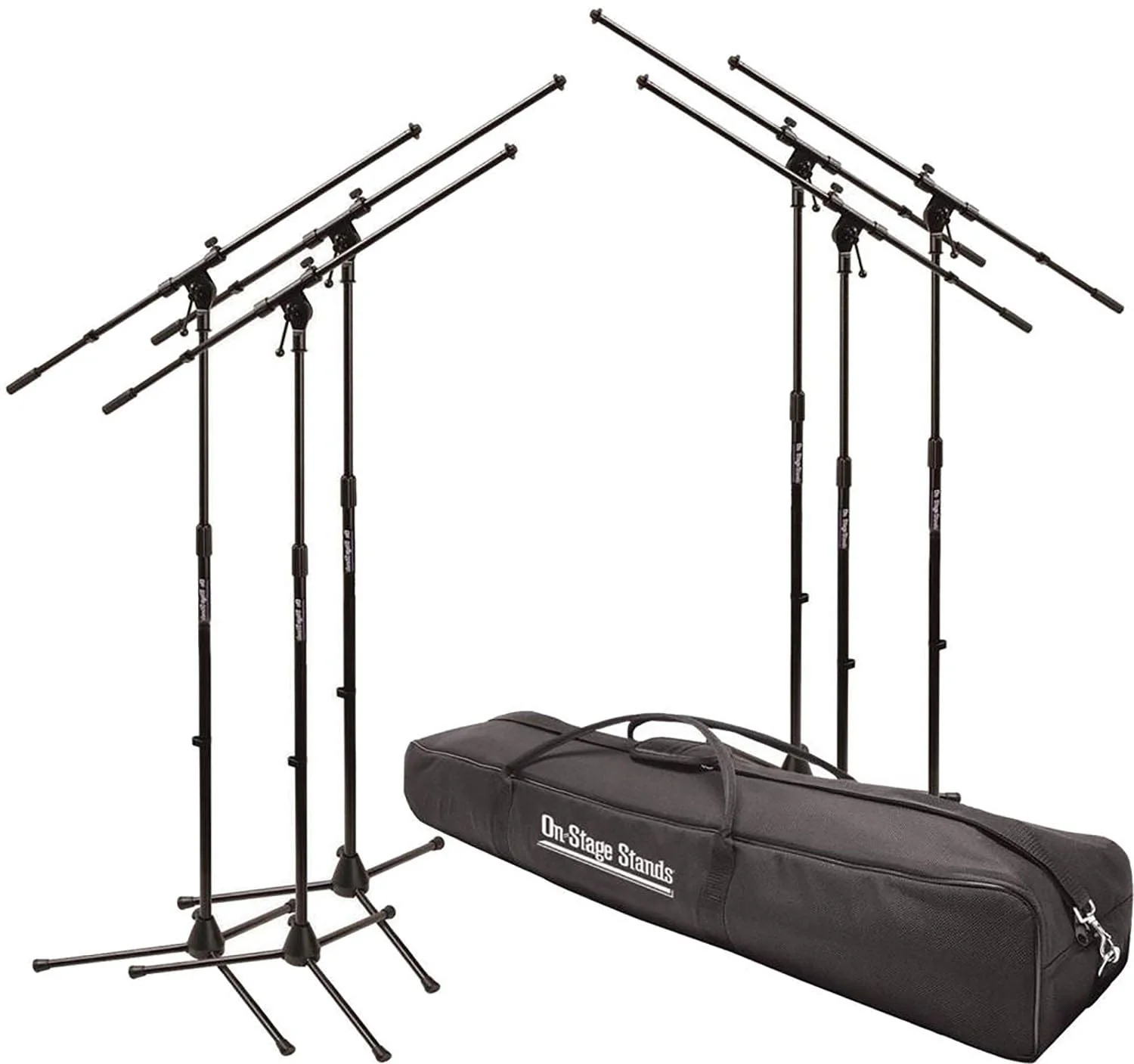 On-Stage MSP7706 Six Euro Boom Microphone Stands with Bag