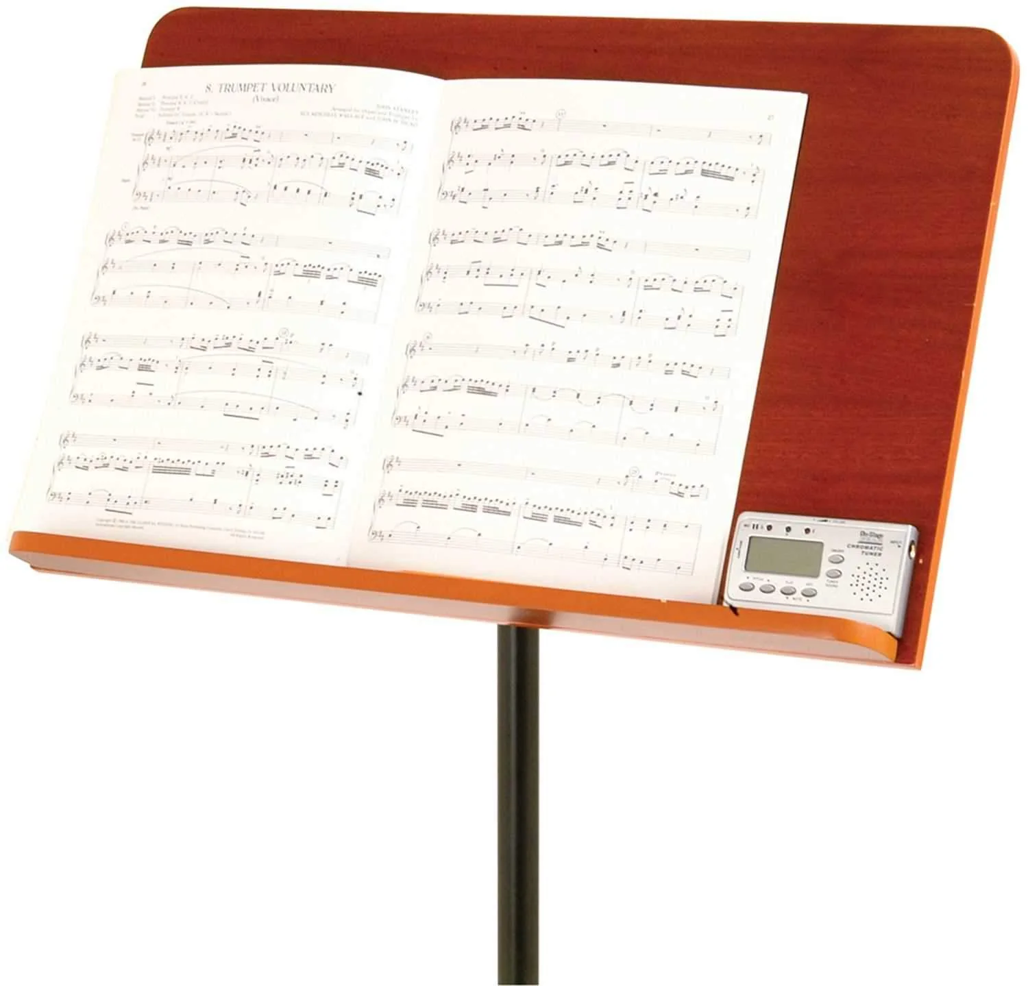 On Stage SM7312W Dlx Music Stand with Rosewood Plate - Image 2