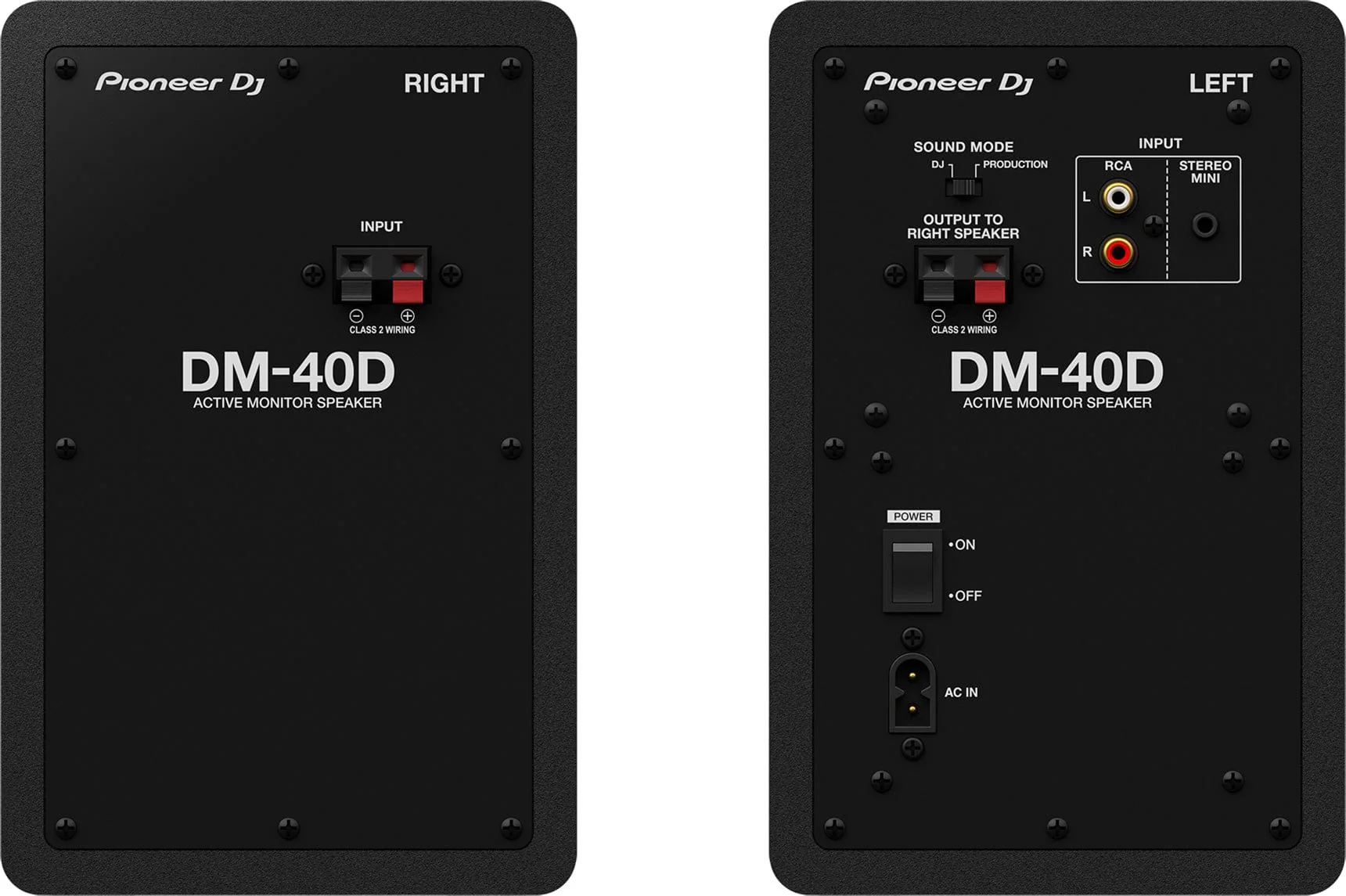 Pioneer DJ DM-40D 4-Inch Two-Way Active Desktop Monitor System (Pair - Black) - Image 3