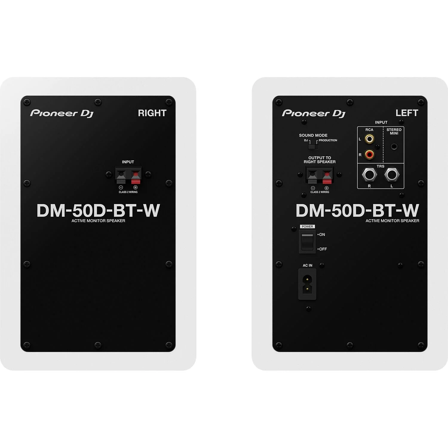 Pioneer DJ DM-50D-BT-W Active 5" Desktop Monitor/DJ Speakers (White) - Image 3