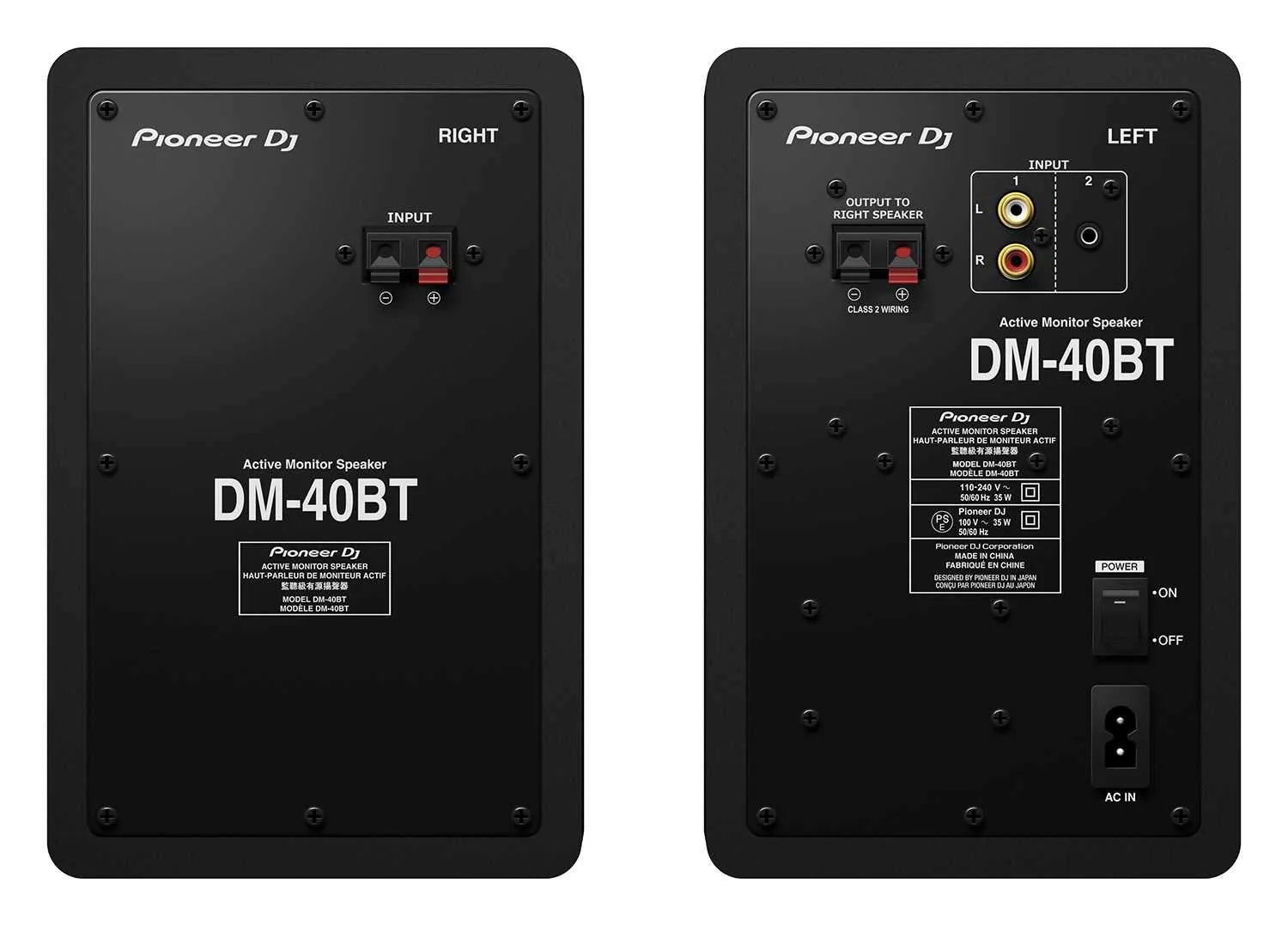 Pioneer DJ DM-40BT 4-Inch Powered Monitor Pair with Bluetooth - Image 2