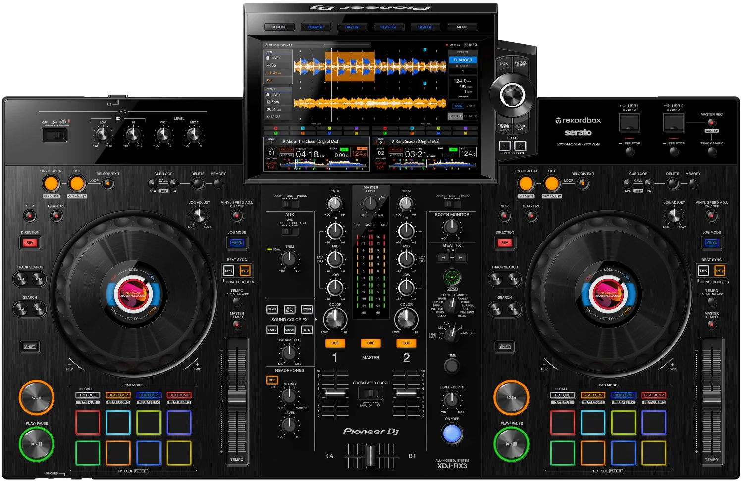 Pioneer DJ XDJ-RX3 2-Channel All-in-One DJ System for rekordbox and Serato DJ Pro