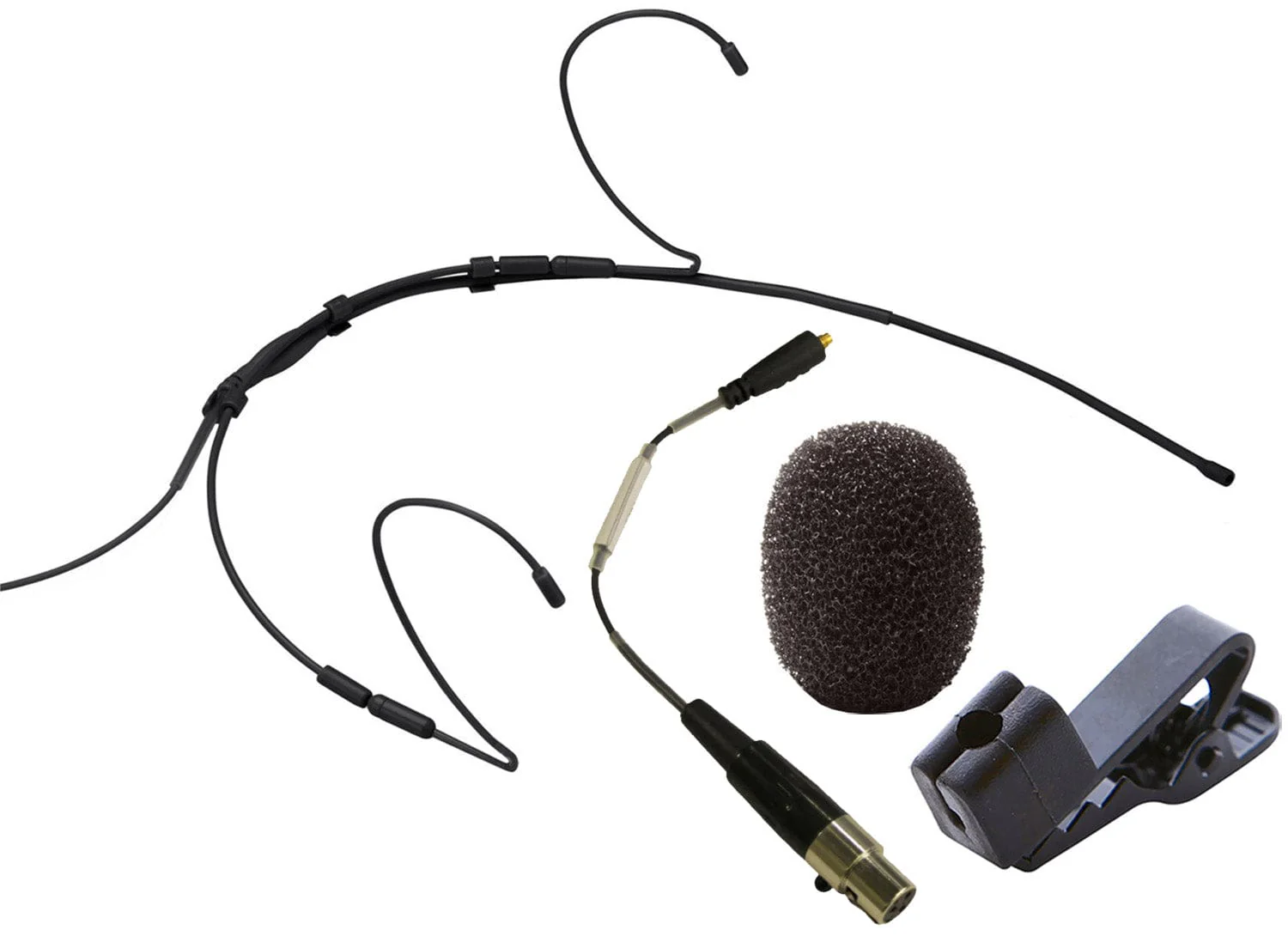 Point Source Audio CO-8WD-XAK SERIES8 Omni Headset Microphone for AKG and Audix - Black