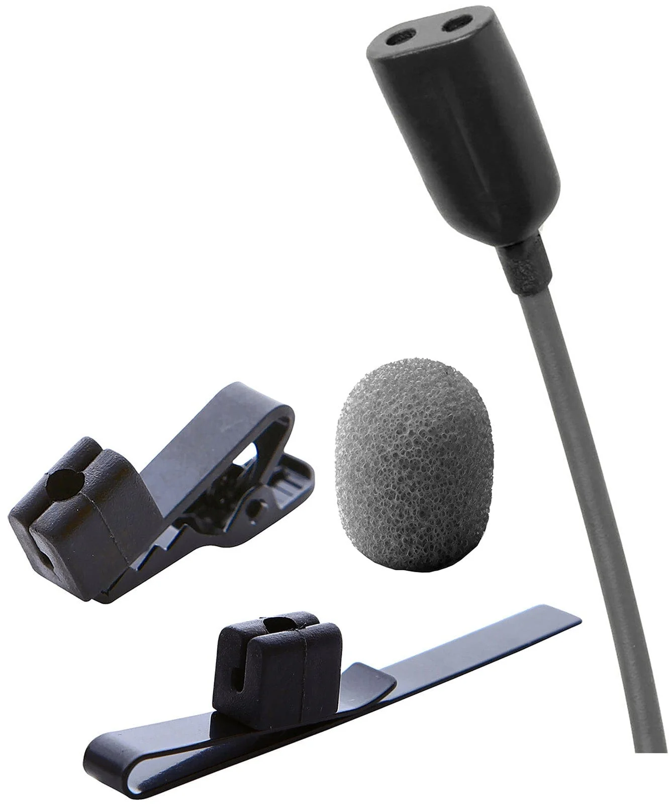 Point Source Audio CO2-8WL-XSK CONFIDENCE Omni Dual Lavalier Microphone for Sennheiser SK - Black - Image 5