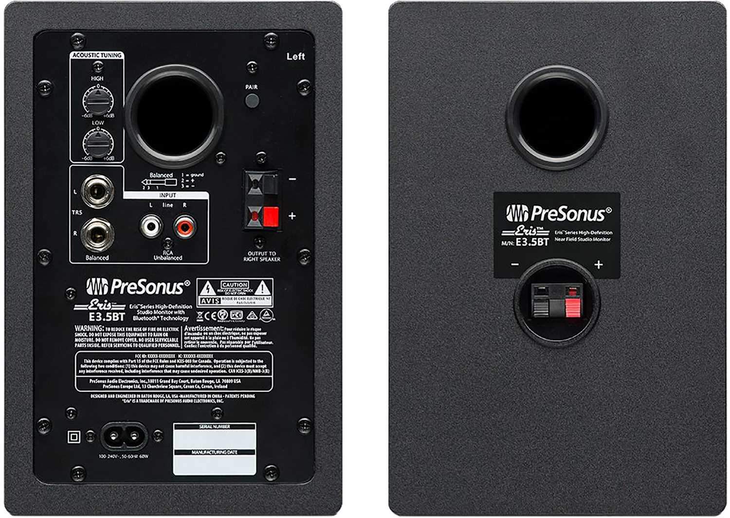 PreSonus Eris E3.5 BT Active Studio Monitor Pair with Bluetooth - Image 2