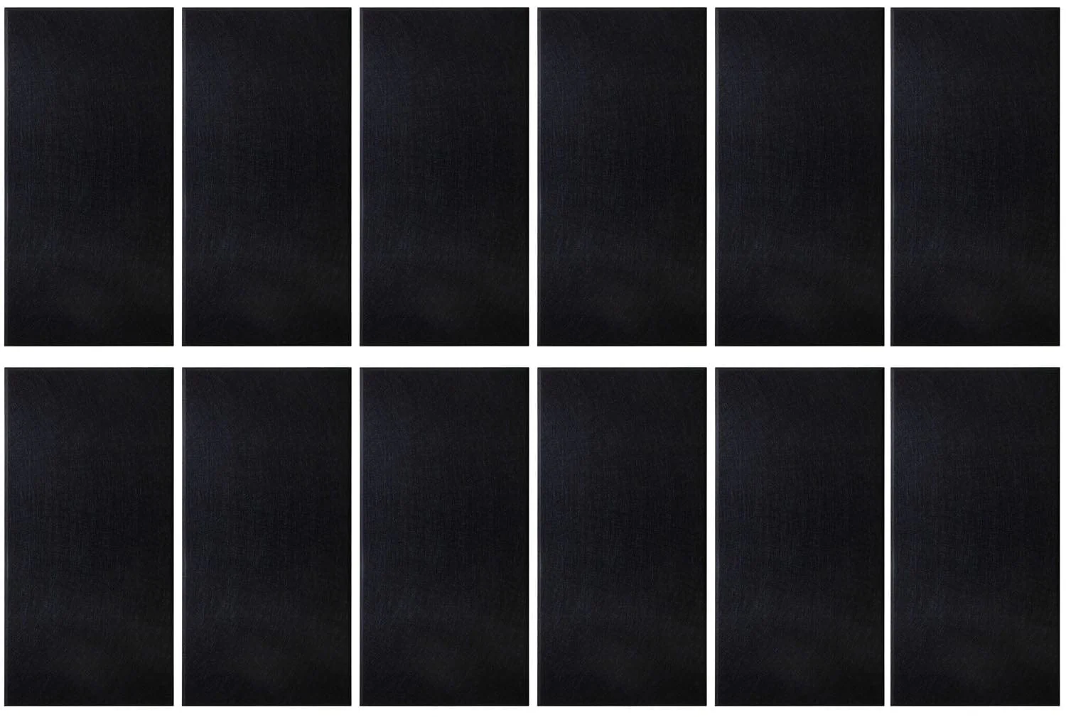 Primacoustic E121-1224-20 EcoScapes Beveled 12 x 24 x 1 Inch Acoustic Panel - Onyx - 12 Pack