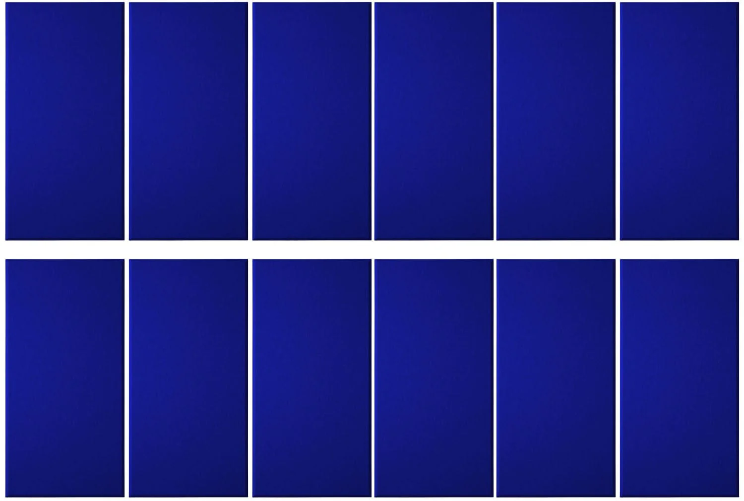 Primacoustic E121-1224-25 EcoScapes Beveled 12 x 24 x 1 Inch Acoustic Panel - Cobalt - 12 Pack