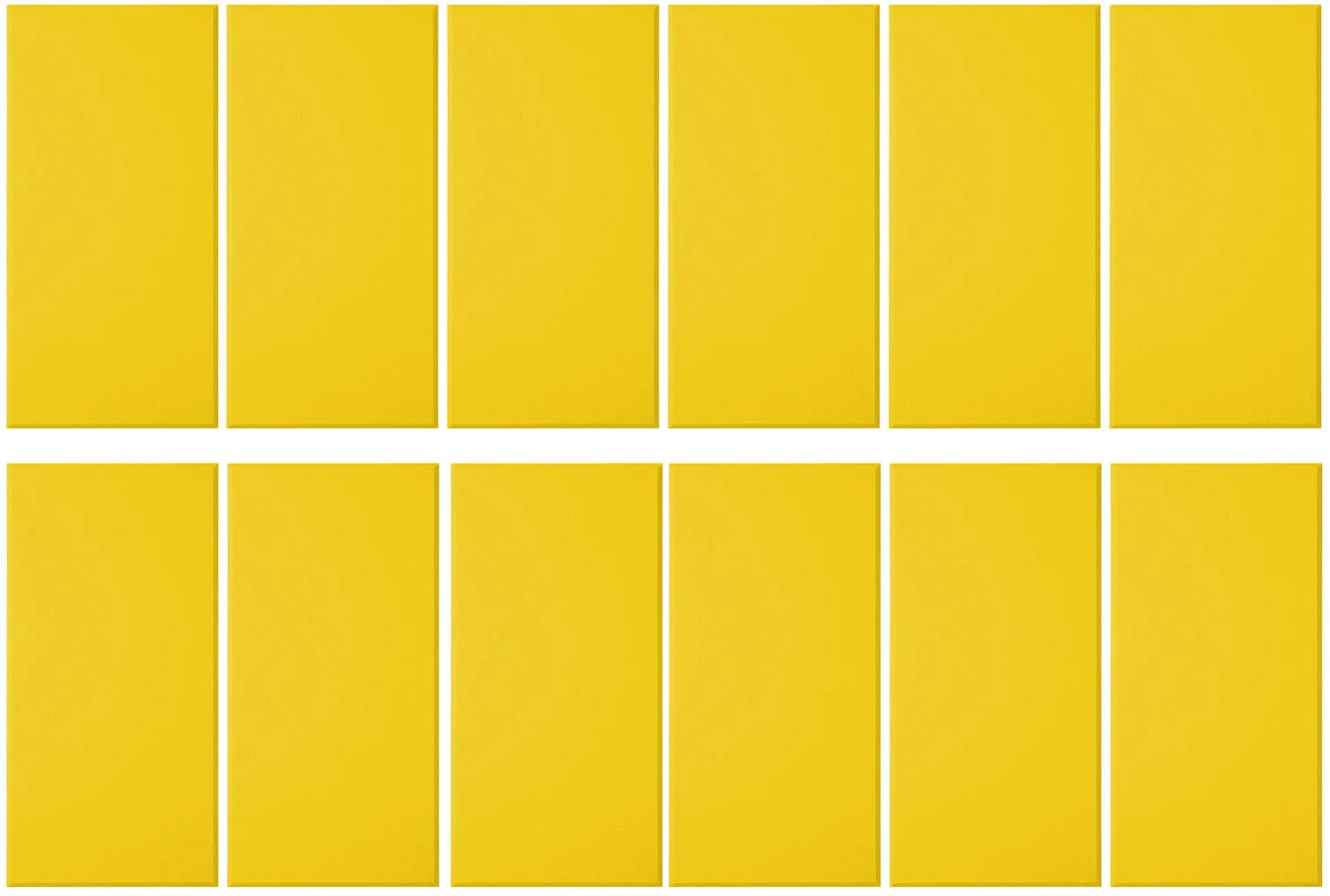 Primacoustic E121-1224-27 EcoScapes Beveled 12 x 24 x 1 Inch Acoustic Panel - Citrus - 12 Pack
