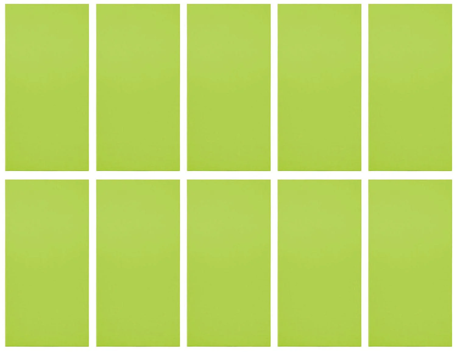 Primacoustic E121-2448-28 EcoScapes Beveled 24 x 48 x 1 Inch Acoustic Panel - Apple - 10 Pack