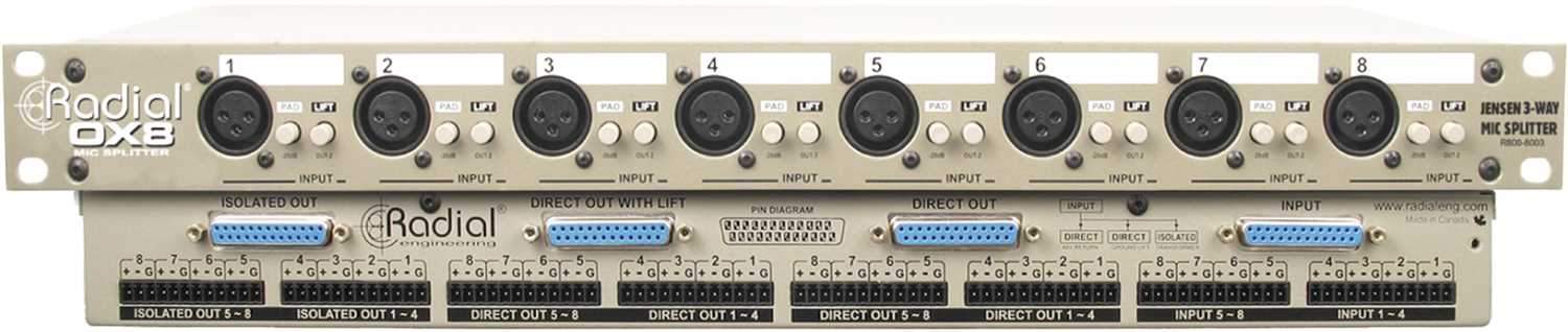Radial OX8 Microphone Splitter - Image 6