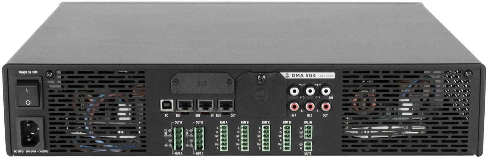 RCF DMA 504 4 Channel Digital Matrix Power Amplifier - 4x 500 Watt - Image 4