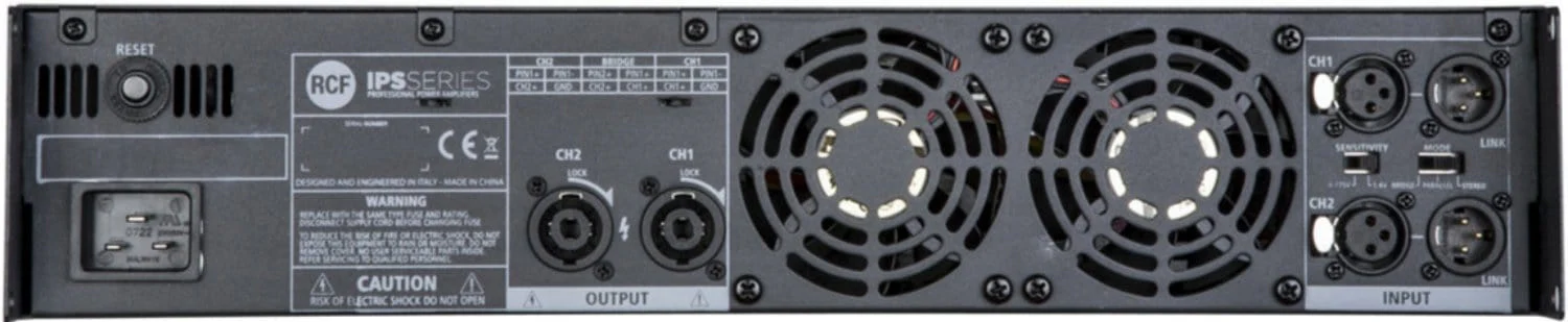 RCF IPS 700 Class AB 2 Channel Power Amplifier - 2x 300 Watt - Image 2
