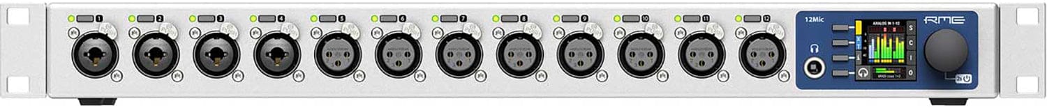 RME 12MIC-DANTE 12-Channel Digitally Controlled High-End Microphone Preamplifier with MADI and DANTE
