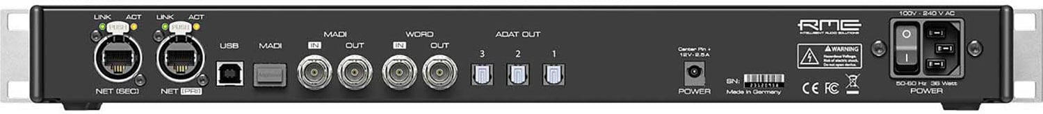 RME 12MIC-DANTE 12-Channel Digitally Controlled High-End Microphone Preamplifier with MADI and DANTE - Image 2