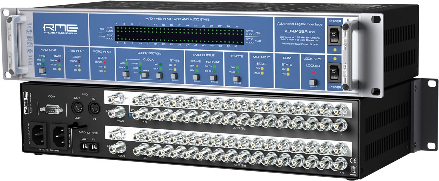 RME ADI-6432R 64 Channel MADI AES Converter I/O BNC - Image 3