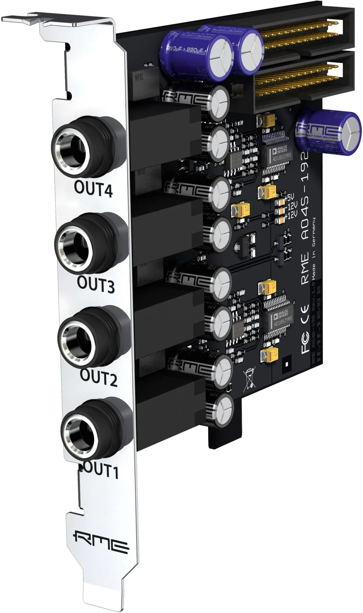 RME AO4S-192 AIO 4-Channel Analog Output Expansion Board for HDSPe AIO - Image 2