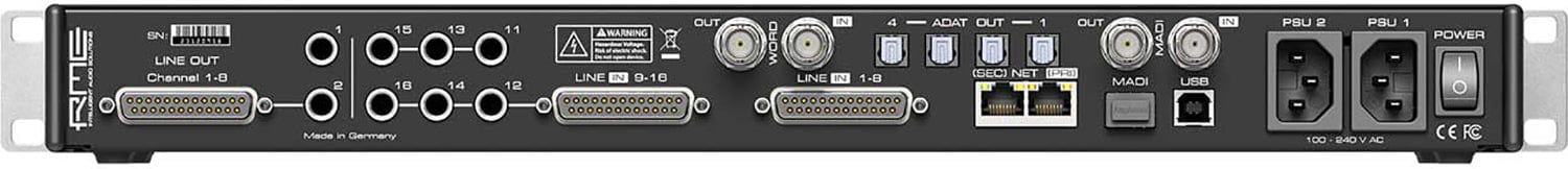 RME M-1610-PRO 16 Input / 8 Output High-End MADI/AVB/ADAT to Analog Converter - Image 2