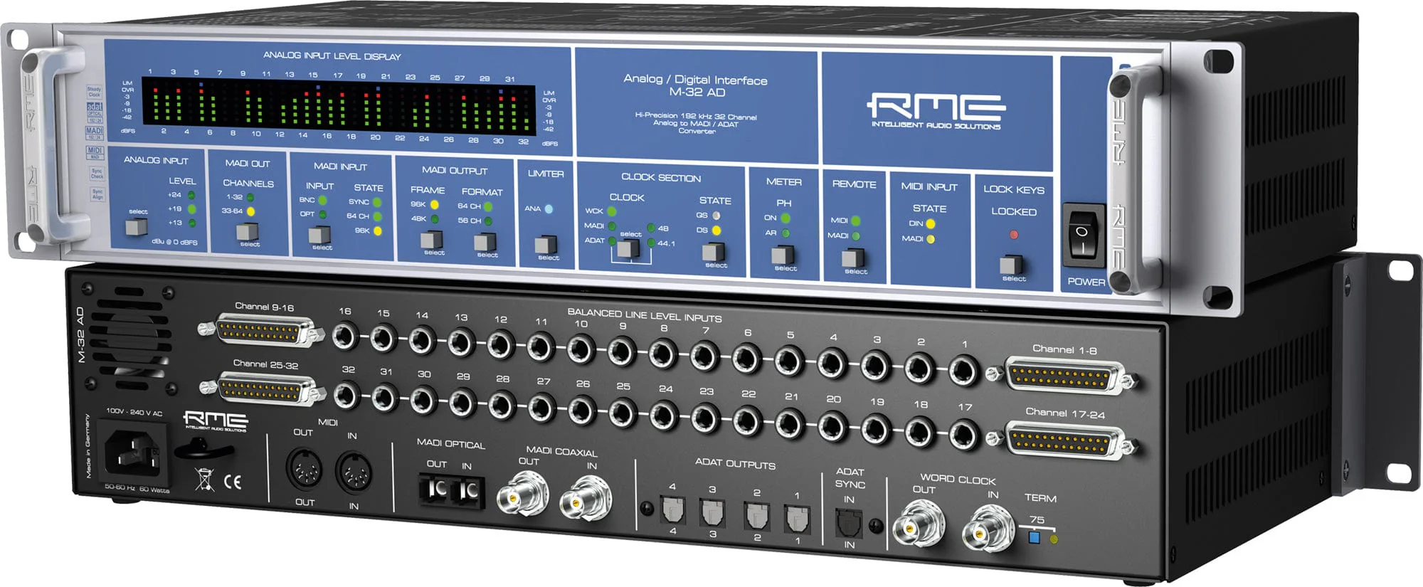 RME M32AD 32-Channel High-End Analog to MADI/ADAT Converter - Image 3
