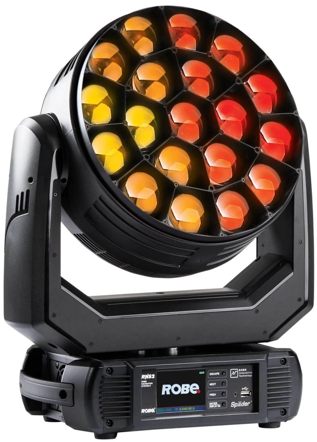 Robe iSpiider 1x 60-Watt RGBW and 18x 40-Watt RGBW LED IP65 WashBeam Moving Head Light
