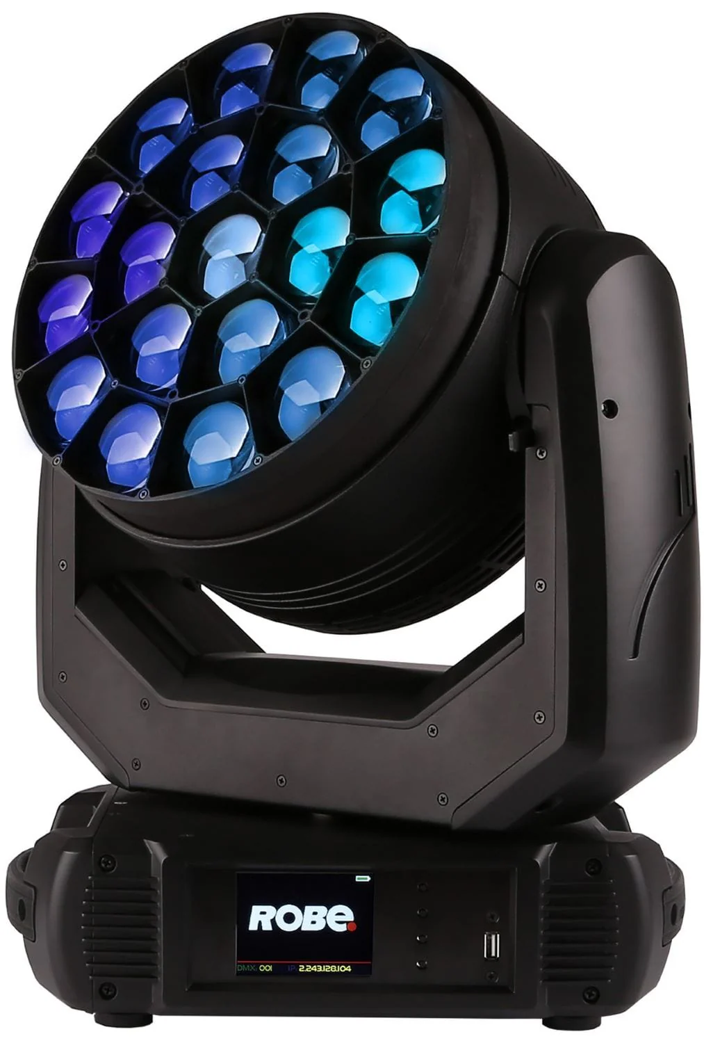 Robe iSpiider 1x 60-Watt RGBW and 18x 40-Watt RGBW LED IP65 WashBeam Moving Head Light - Image 8