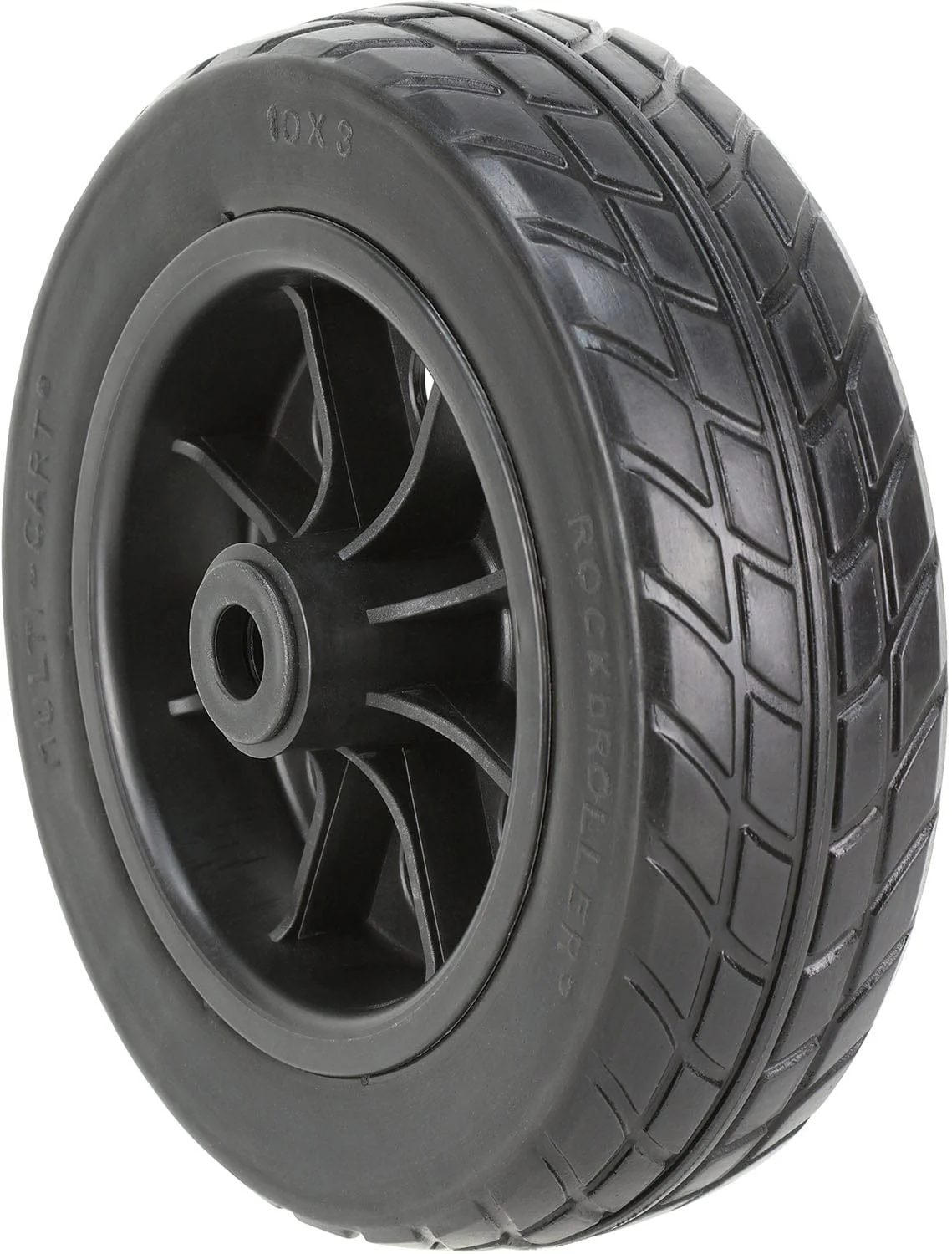 Rock N Roller RWHLO10X3BK 10 x 3 Inch R-Trac Rear Wheel for  R10 / R11G / R12 / R18 Carts - 2-Pack - Image 2