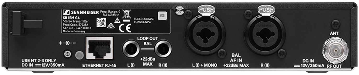 Sennheiser SR IEM G4 Stereo In-Ear Monitor Transmitter G - Image 2