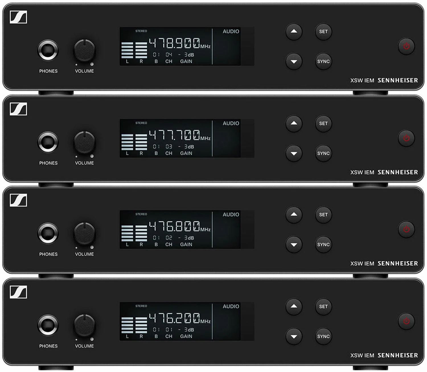 Sennheiser XSW IEM SR Half-Rack Stereo UHF Transmitter (572-596 Megahertz) - Image 4