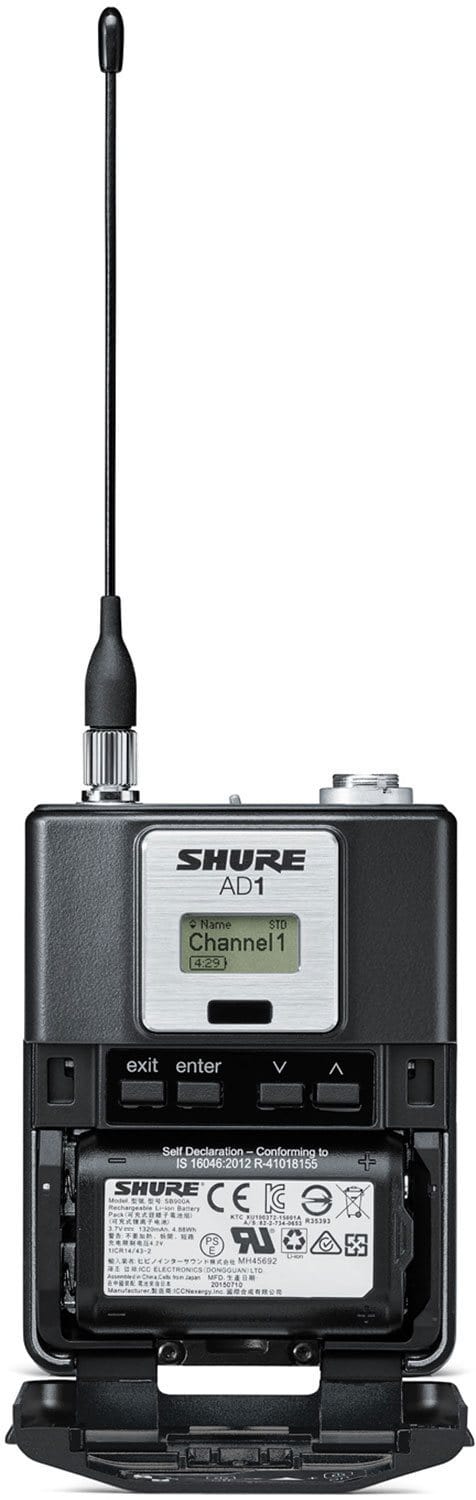 Shure AD1 Axient Digital Beltpack Transmitter - Image 2