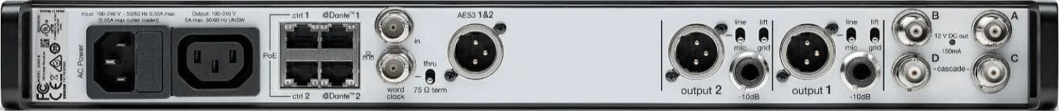 Shure Axient AD4DUS Two-Channel Digital Wireless Receiver - B Band - Image 2