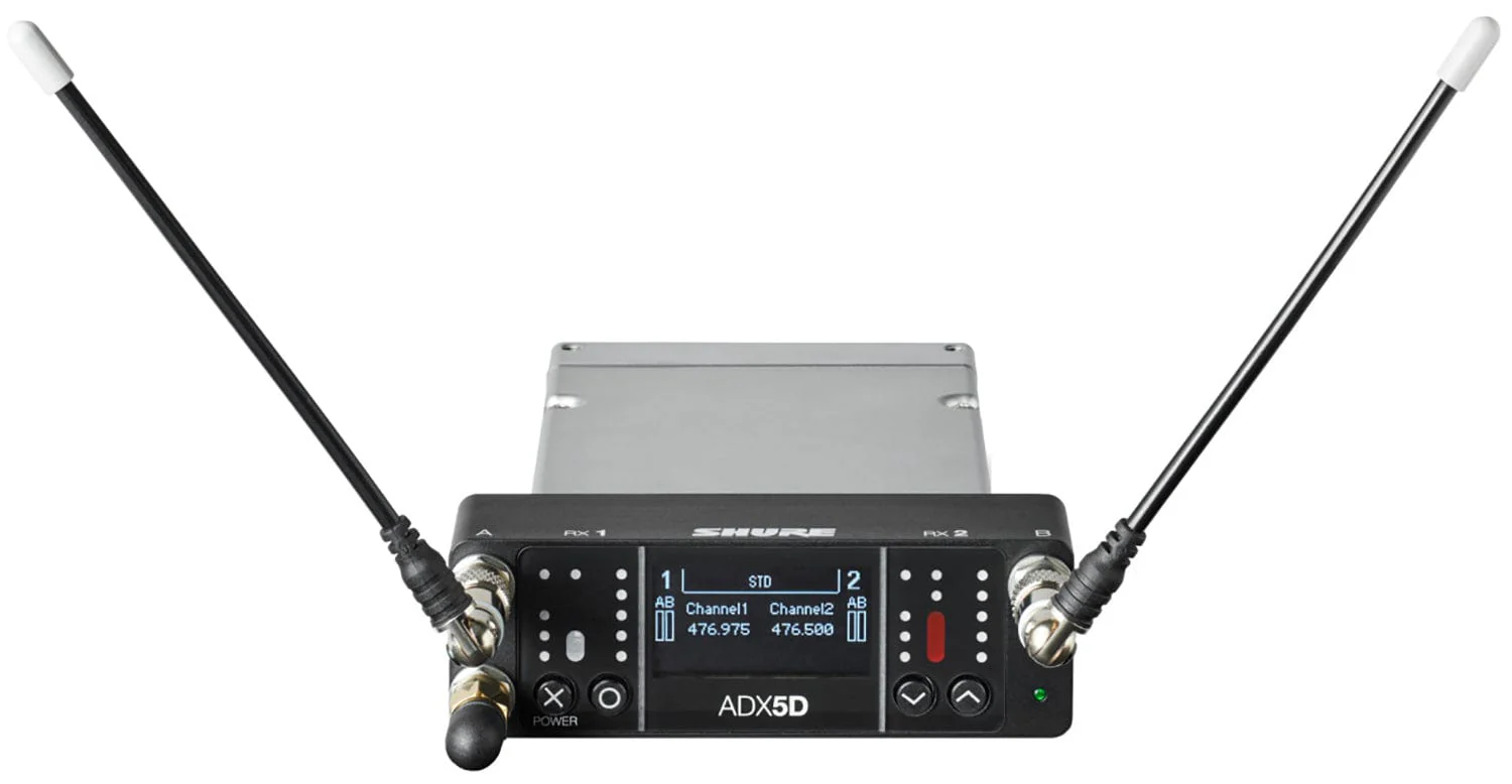 Shure Axient ADX5DUS Digital Dual-Channel Portable Wireless Receiver - A Band - Image 3