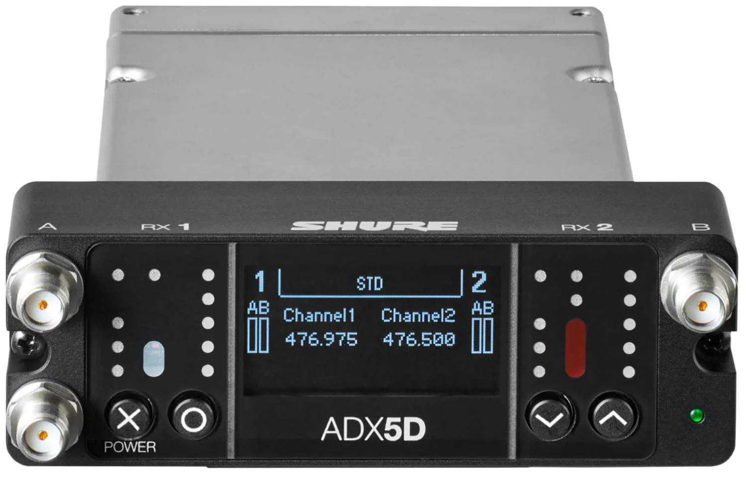 Shure Axient ADX5DUS Digital Dual-Channel Portable Wireless Receiver - C Band