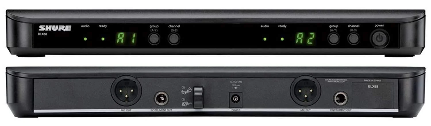 Shure BLX1288 P31 PG58 Dual Wireless Mic H10 - Image 5