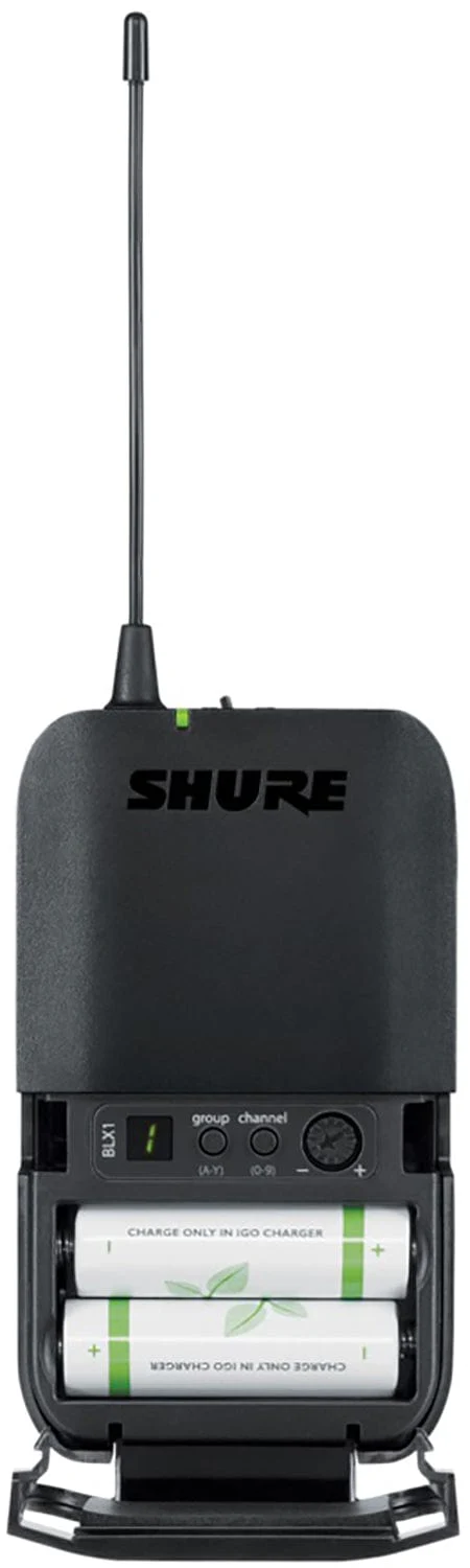 Shure BLX1288 Wireless Combo System with PG58 Handheld and CVL Lavalier - H11 Band - Image 6