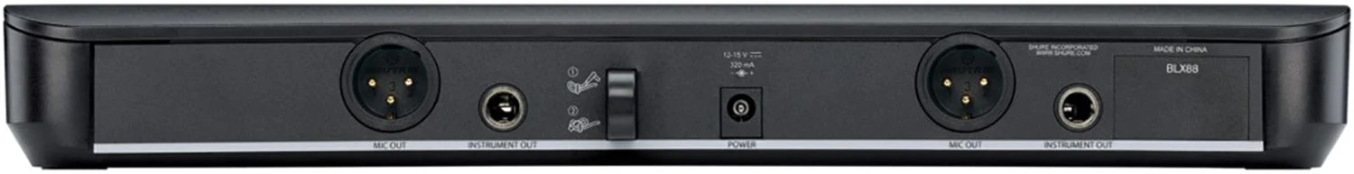 Shure BLX1288 Wireless Combo System with SM58 Handheld and WL185 Lavalier - H9 Band - Image 5