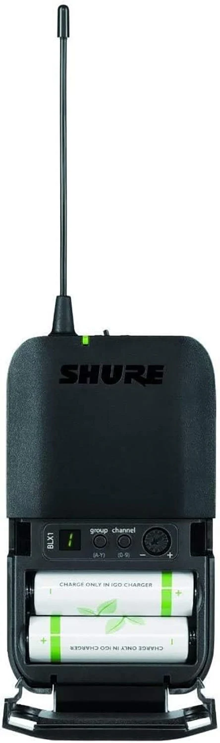 Shure BLX14 Wireless Instrument System with Beta 98H/C Clip-on Gooseneck Microphone - H11 Band - Image 5