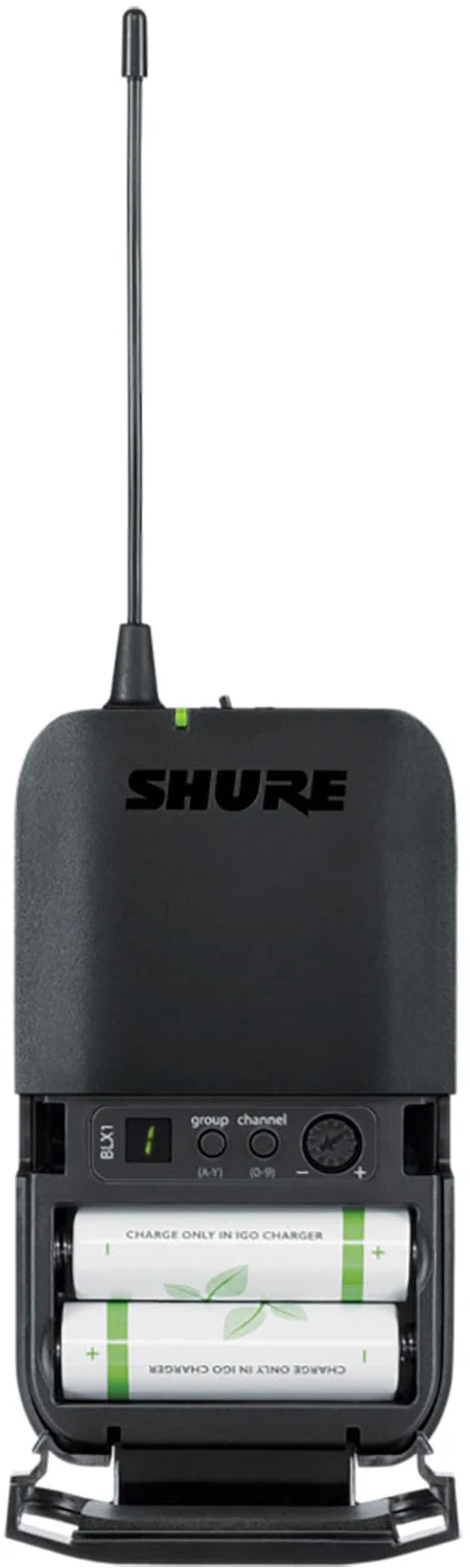 Shure BLX14R Wireless Rack-mount Instrument System with Beta 98H/C Clip-on Gooseneck Microphone - H11 Band - Image 5