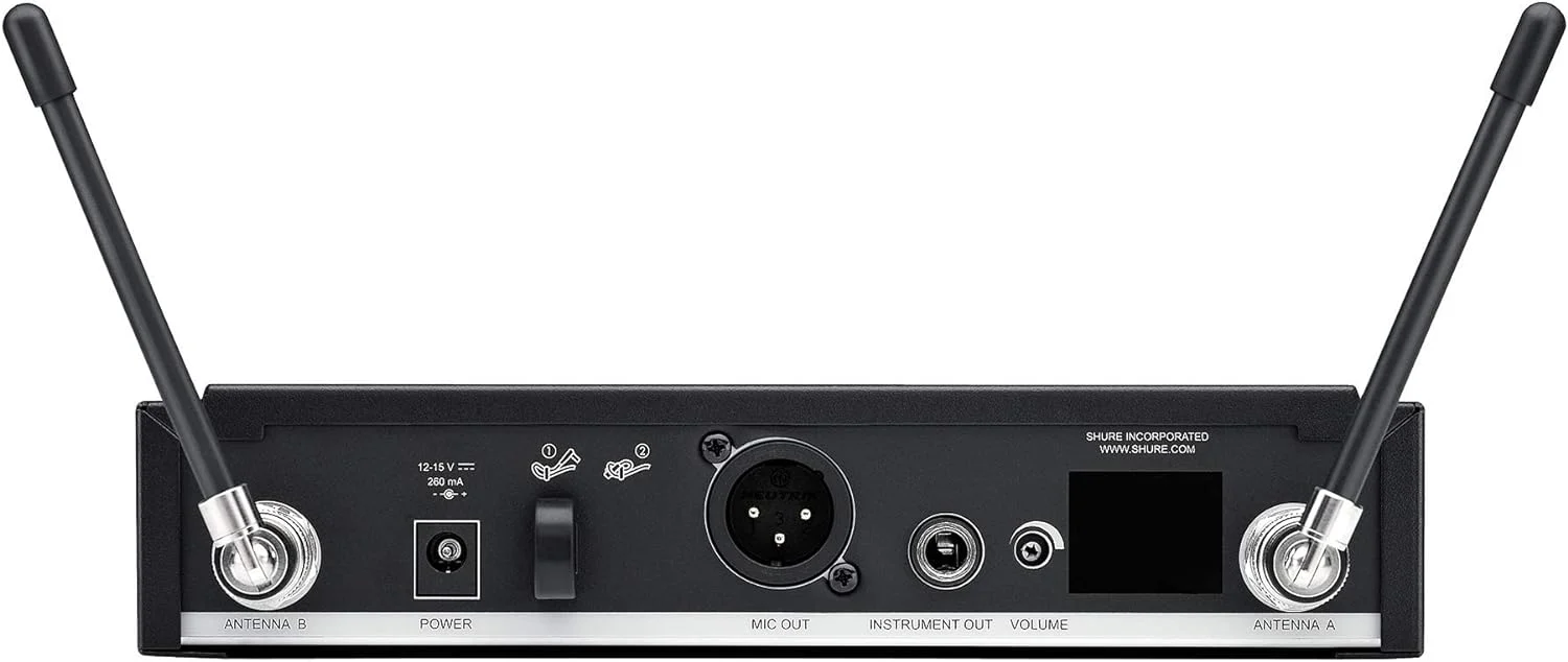 Shure BLX14R Wireless Rack-mount Presenter System with WL93 Miniature Lavalier Microphone - H11 Band - Image 3