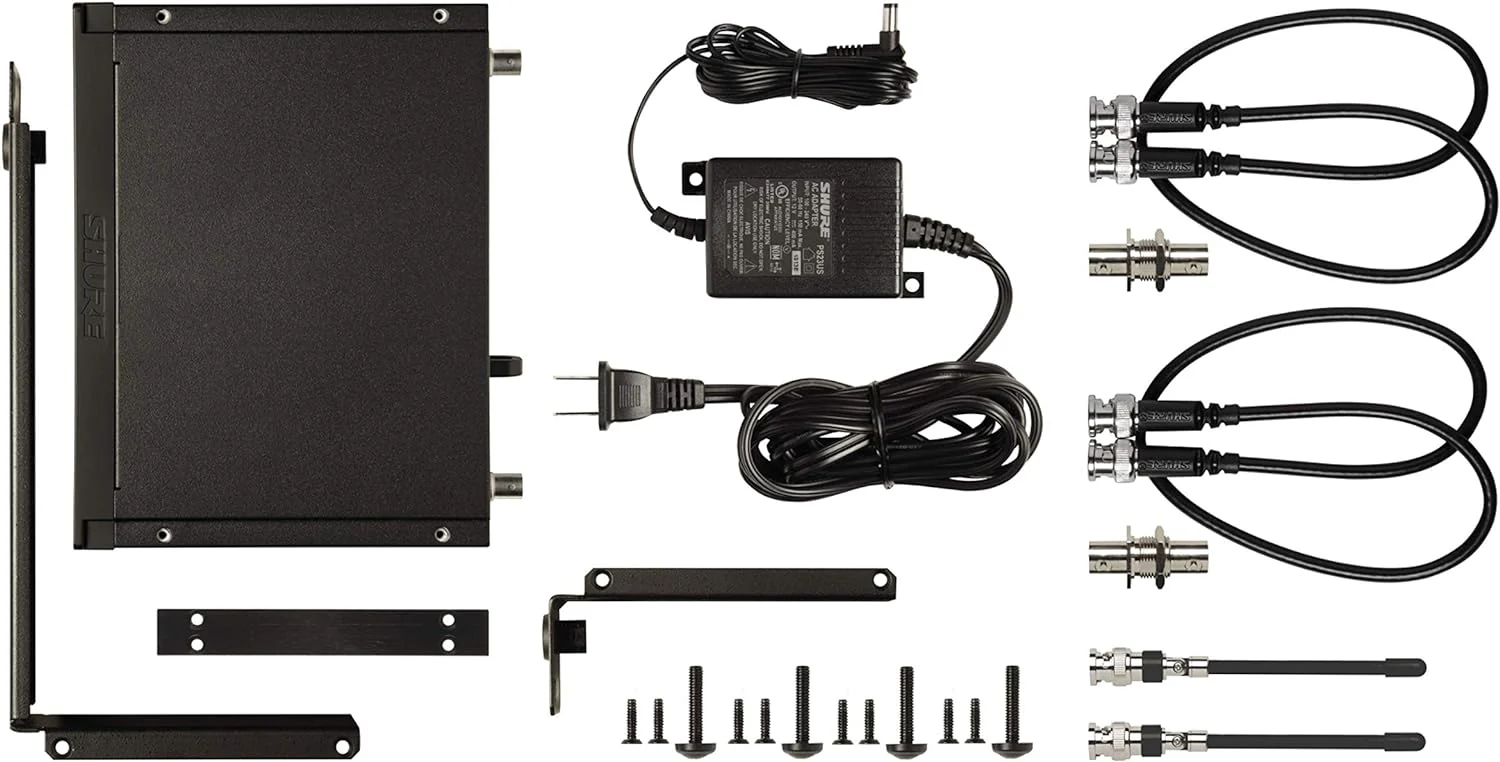 Shure BLX14R Wireless Rack-mount Presenter System with WL93 Miniature Lavalier Microphone - H11 Band - Image 8