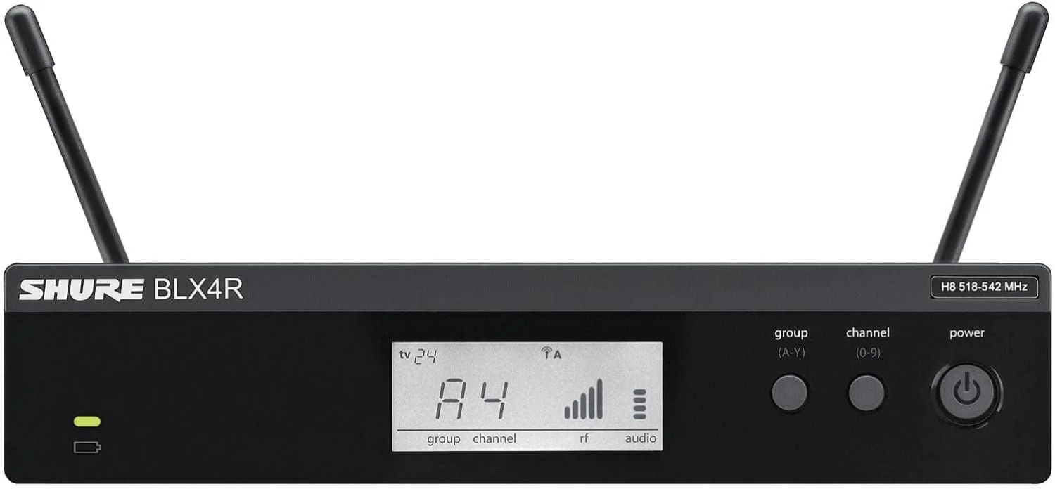 Shure BLX24R Wireless Rack-mount Vocal System with SM58 - H11 Band - Image 2