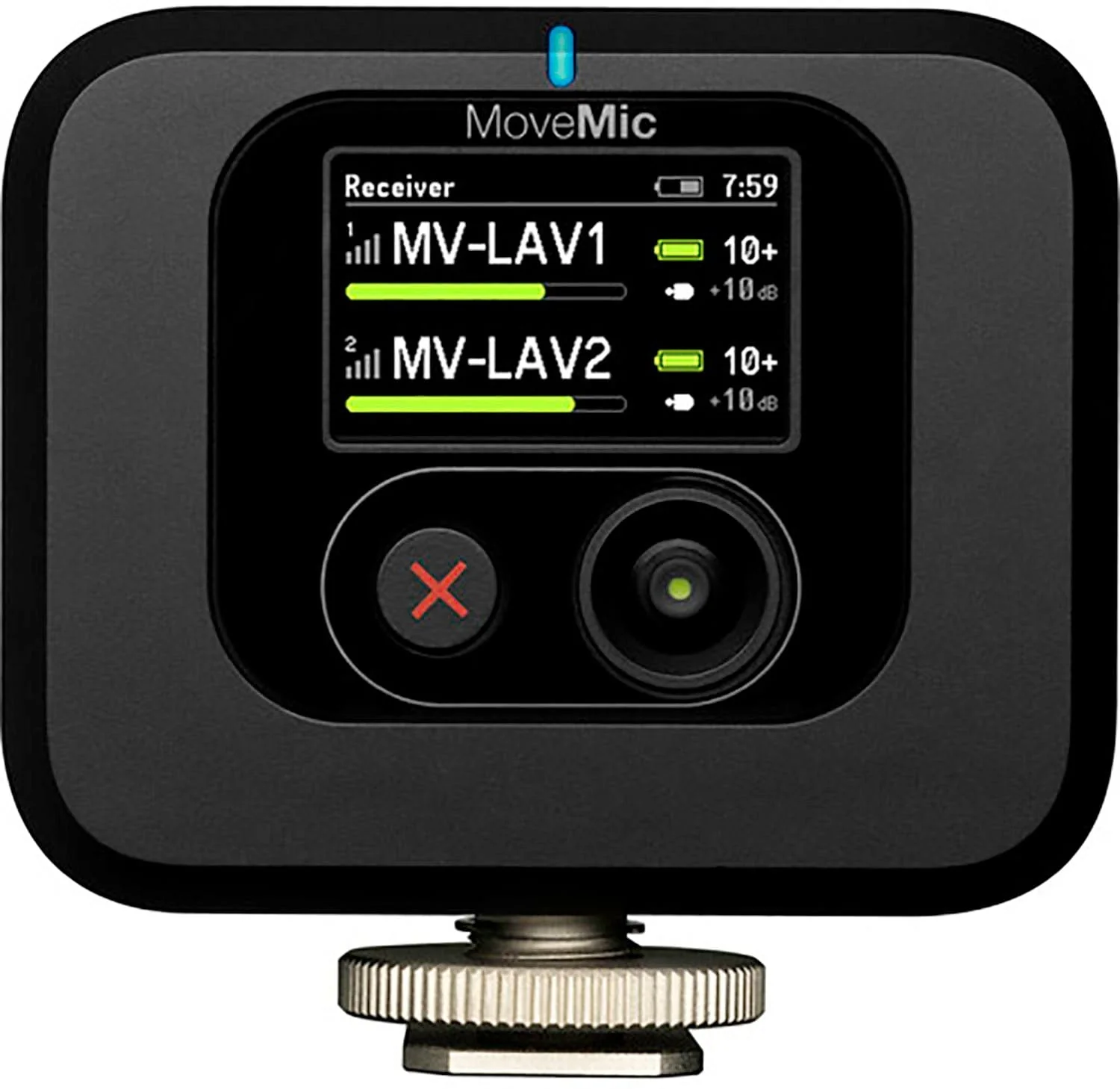 Shure MV-R-Z7 MoveMic Plug-in Wireless Microphone Receiver with Camera Shoe Mount - Image 2